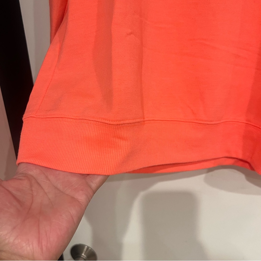 WORKSHOP REPUBLIC CLOTHING "ON BEACH TIME" BRIGHT ORANGE SWEATSHIRT SIZE XL - Picture 4 of 10